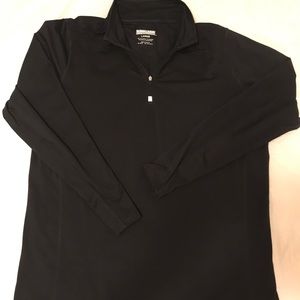 1/4 Zip Black Pullover